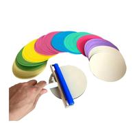 ZZWFKXQ 50pcs Polishing Film 0.5µm 3µm 9µm - 60µm for Fiber Optic Connector Diamond Lapping Pad Abrasive Paper 127mm 5 Inches(D 60um)