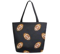 ZzWwR Trendy Women Fashion Lifelike Pattern Extra Large Shoulder Tote Bag for School Beach Travel Weekender Gym Bag, Multi-football, XL