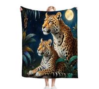 ZZXHG Blanket King Size 3D Animal Leopard, Blankets Thick for Adults Teens, Fluffy Fleece Throw Large, Reversible Microfiber Sofa Throws for Bed Chairs Office_A12570