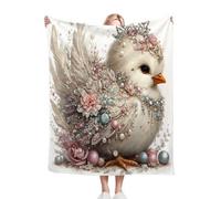 ZZXHG Blanket King Size White Animal Bird, Weighted Blankets Thick for Adults Teens, Fluffy Fleece Throw Blankets Large, Reversible Microfiber Sofa Blanket for Bed Chairs Office