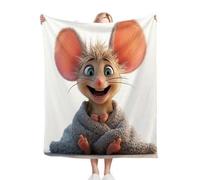 ZZXHG Blanket King Size Yellow Cartoon Mouse, Weighted Blankets Thick for Adults Teens, Fluffy Fleece Throw Blankets Large, Reversible Microfiber Sofa Blanket for Bed Chairs Office