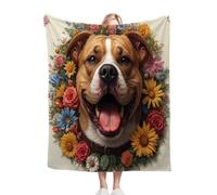 ZZXHG Blanket King Size Yellow Smiling Dog, Weighted Blankets Thick for Adults Teens, Fluffy Fleece Throw Blankets Large, Reversible Microfiber Sofa Blanket for Bed Chairs Office