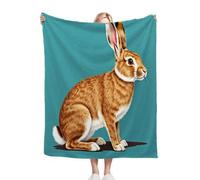 ZZXHG Blanket Unisex 30x40 Inch Easter Bunny, Kids Throws Blankets Thick for Bed Sofa Chairs, Lightweight Flannel Plush Blankets for Boy Girl, Warm Microfiber Fluffy Fleece Throws_j10334