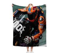 ZZXHG Blankets 100x130 3D Motorcycle Racing, Warm Fluffy Flannel Blanket Single Bed for Bedroom/Living/Couch/Sofa, Fluffy Throws for Bed Sofa Couch, 40x50 Inch_A8139