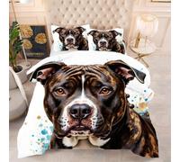 ZZXHG Duvet Double American Bully, Lightweight Skin Friendly Quilt 200x200 cm, Soft Breathable Microfiber with Box Stitching - Ideal for Summer and All Seasons
