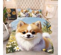 ZZXHG Duvet Double Saint Bernard, Lightweight Skin Friendly Quilt 200x200 cm, Soft Breathable Microfiber with Box Stitching - Ideal for Summer and All Seasons_1958a