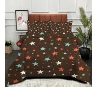 ZZXHG King Duvet Star Print, Feels Like Down, Luxurious Quilt, Soft and Comfy, Down Alternative Ultra-Soft Plush Breathable Duvet with 2 Pillowcases_7241a