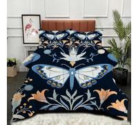 ZZXHG Super King Duvet Set Colourful Floral Print, All Seasons Combi Double Quilt for All Year Round Comfort, Quilt Lightweight and Warm All Season 260x220 cm_A7494