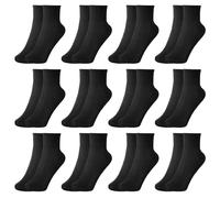 Zzxlw Kids Athletic Socks Boys Black White Gray 12 Pairs Girls Cotton School and Sports Neutral Vertical Breathable for Children's Crew Running Socks 9-13 Years XL