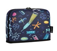 ZZXXB Biology Science Pencil Case Compartment Stand up Pen Pouch with Zipper for Boys Girls Students