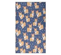 ZZXXB Corgi Dog Paw Print Waffle Kitchen Dish Towel Quick Dry Hand Towels