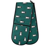 ZZXXB Penguin Pattern Double Oven Mitt Heat Resistant Non-Slip Kitchen Gloves Extra Long 7" x 35" for Cooking Baking Barbecue Grilling
