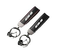 ZZXYSM Carbon Fiber Motorcycle Keychain Holder Keyring for ER-5 ER5 Logo Accessories,Black