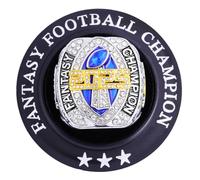 ZZXZJW 2025 Fantasy Football Championship Ring Trophy Award for Fantasy Football League Winner