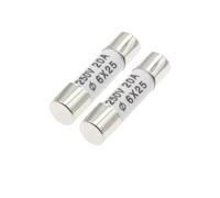ZZYAO 10PCS RO55 Fuse BS1362 5 * 25mm 0.5A 1A 2A 3A 6A 8A 10A 15A 16A 20A 25A 250V Ceramic 6X25MM insurance Tube,u10