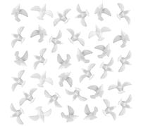 ZZYFGH 150 Mini White Dove for Crafts, 3/4 Inch Bulk Miniature Birds Figurines Wedding Cake Decoration