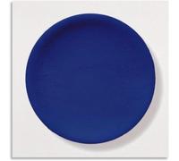 ZZYGGN GMGSW Famous Yves Klein Blue Poster Abstract Blue Wall Art Yves Klein Canvas Prints Aesthetic Painting for Office Wall Decor Picture 50x50cm Frameless