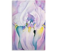 ZZYGGN GMGSW Georgia O'Keeffe《Light of Iris》Wall Art Georgia O'Keeffe Poster Floral Modern Prints Aesthetic Painting Canvas for Home Decor 40x65cm No Frame