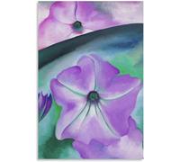 ZZYGGN GMGSW Georgia O'Keeffe Poster and Prints Georgia O'Keeffe Purple Petunia Wall Art Floral Modern Painting Canvas for Home Decor 40x65cmx1 No Frame
