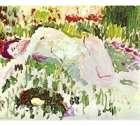 ZZYGGN GMGSW Henri Matisse Canvas Prints 《The Lying Lady》Wall Art Henri Matisse Poster Abstract Painting Retro Picture for Office Wall Decor 60x40cm Frameless