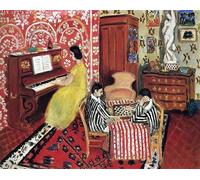 ZZYGGN GMGSW Henri Matisse Canvas Prints 《The piano》Wall Art Henri Matisse Poster Abstract Painting Retro Picture for Office Home Wall Decor 60x40cm Frameless