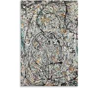 ZZYGGN GMGSW Jackson Pollock Canvas Wall Art Jackson Pollock Watery Paths Poster Jackson Pollock Prints Retro Painting for Home Decor Picture 30x45cm No Frame