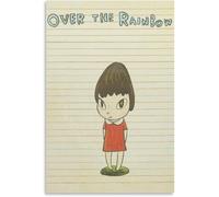 ZZYGGN GMGSW Over the Rainbow by Yoshitomo Nara Poster and Prints Cartoon Canvas Picture Yoshitomo Nara Art Painting for Bedroom Office Decor 40x55cm Frameless