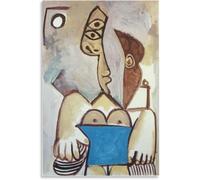 ZZYGGN GMGSW Pablo Picasso Canvas Wall Art Pablo Picasso《Seated Woman》Poster and Prints Pablo Picasso Painting for Home Decor Wall Picture 50x75cmx1 No Frame