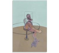 ZZYGGN GMGSW Sitting Man by Francis Bacon Poster and Prints Francis Bacon Abstract Wall Art Retro Canvas Painting for Home Picture Decor 40x55cm Frameless