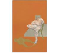 ZZYGGN GMGSW Sitting Man by Francis Bacon Poster and Prints Francis Bacon Abstract Wall Art Retro Canvas Painting for Home Picture Decor 40x55cmx1 Frameless