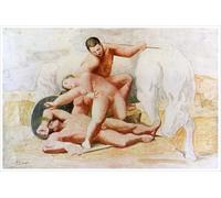 ZZYGGN GMGSW The Rape 1920 by Pablo Picasso Wall Art Abstract Canvas Painting Pablo Picasso Poster and Prints Vintage Picture for Home Decor 40x60cm Frameless