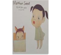 ZZYGGN GMGSW Yoshitomo Nara Posters Illustration Doll Canvas Painting Yoshitomo Nara Wall Art Cartoon Prints Modern Picture for Room Wall Decor 16x20in Unframed