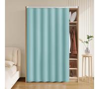 ZZYK Curtains for Kitchen Cabinet Bathroom Open Shelves Hanging