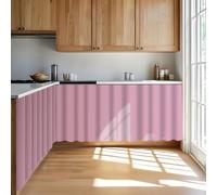 ZZYK Dust-Proof Cabinet Curtains for Open Shelves Bathroom Hanging
