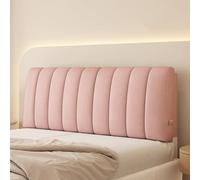 ZZYK Headboard Upholstered Wall Mounted Pillow,Wedge Large Backboard Double Headboard Cushion,Bedroom Dorm Bunk Bed Support Backrest with Removable Cover,Pink,Paste 35"/Single