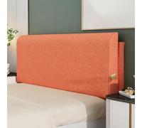 ZZYK Thicked Linen Headboard Upholstered Daybed Tatami Large Backrest | Solid Color Bedside Pillow,with Side Pockets,Bed Rest Lumbar Support Backrest,Removable Cushion Cover