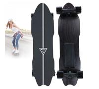 Zzypno Waterproof Hub Motor Electric Cruiser Skateboard, Top Speed 15.6 Mph, 300W Hub Motor, Shock-Absorbing Maple Wood Motorised Skateboard for Daily Short Journeys 15km