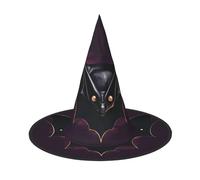 ZZYYDS Black Ghost Bat 3 PCS Halloween witch hat, suitable for Halloween party decorations, Christmas costume party