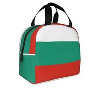 ZZYYDS Bulgarian Flag Printed lunch bag, adult insulated lunch box, portable lunch bag, reusable lunch bag