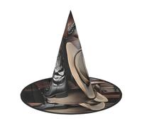 ZZYYDS Cowboy Black Hat Western Boots 3 PCS Halloween witch hat, suitable for Halloween party decorations, Christmas costume party