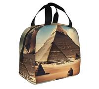 ZZYYDS Dreaming of the Pyramids of Khufu Printed lunch bag, adult insulated lunch box, portable lunch bag, reusable lunch bag