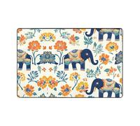 ZZYYDS Elephant's Stance 72"x48" Flannel Anti-Slip Floor Mat with Memory Foam Layer Suitable for The Whole House