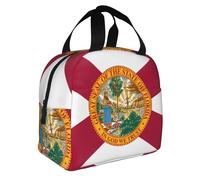 ZZYYDS Flag of Florida Printed lunch bag, adult insulated lunch box, portable lunch bag, reusable lunch bag
