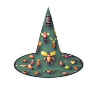 ZZYYDS Insect Atlas 3 PCS Halloween witch hat, suitable for Halloween party decorations, Christmas costume party