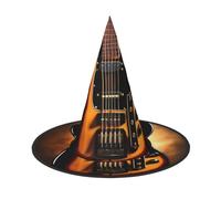 ZZYYDS Instrumental Guitar 1 Halloween witch hat, suitable for Halloween party decorations, Christmas costume party