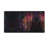 ZZYYDS Light Under the spot Large Desk Mat Pad for Keyboard Rubber Base Full Print Pattern for Office Gaming Laptop PC Black