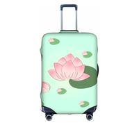 ZZYYDS Lotus flowers waiting to bloom travel luggage cover, available in four sizes, suitable for wheeled luggage, White, M