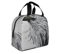 ZZYYDS Sketching an eagle Printed lunch bag, adult insulated lunch box, portable lunch bag, reusable lunch bag