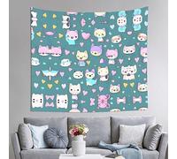ZZYYDS Wall TapestryCute little fox for Living Room DormWall Hanging Home Decor Party Background, Decorative Poster 60x51in