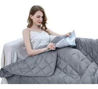 ZZZhen Weighted Blanket - High Breathability - 48''72'' 15LBs - Premium Heavy Blankets - Calm Sleeping for Adult and Kids, Durable Quilts and Quality Construction